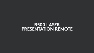 Logitech R500 Wireless Laser Presenter with Red Laser Pointer Powerpoint PPT Presentation Remote Control