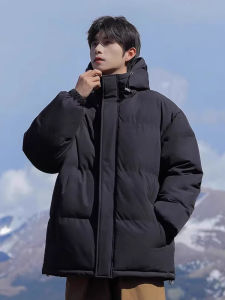 เสื้อแจ็คเก็ตขนแกะหนาสำหรับผู้ชายฤดูหนาวป้องกันความหนาว แจ็คเก็ตขนแกะแบบหนาสำหรับผู้ชาย ฤดูหนาวปี 2025 ใหม่ อบอุ่น ปกติ