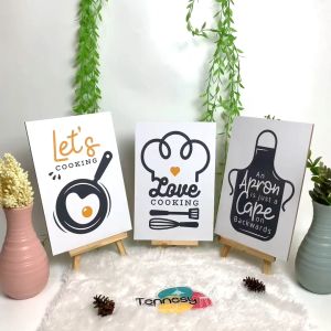 HIASAN DINDING WALL DECOR KITCHEN DAPUR COOK QUOTE 20x30CM PAJANGAN POSTER DEKORASI DINDING DAPUR RUMAH