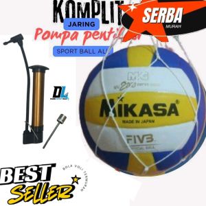 bola voli paket komplit jaring pentilasi pompa mg ball outdoor volley