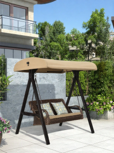 ZIYE | Trendy Purple Leaf Garden Double Outdoor Swing Chair