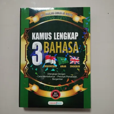 Kamus Lengkap 3 Bahasa Indonesia Arab Inggris A5 (Besar) Lingkar Media