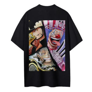 Bandai | ONE PIECE Animation Derivatives Printed Short Sleeve T-Shirt Mens and Womens 2026 Summer New Fashion Casual Cotton Popular