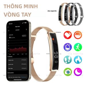 Đồng Hồ Thông Minh Mới 2025 Máy Đo Bước Chân Vòng Đeo Tay Theo Dõi Sức Khỏe Và Thể Dục Chống Nước Đo Nhịp Tim Theo Dõi Giấc Ngủ Dành Cho Nam Nữ Dây Đeo Thể Thao