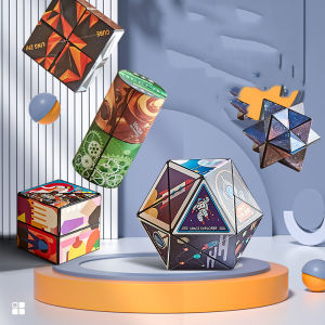 Bafada 3d Abs Magic Rubik’s Cube Geometry Changing Puzzle Toys Decompression Children Games Free Flip Silky Logic Enlightening For Preschools Kids