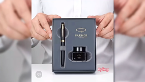 【Free Engraving+Ship Today】PARKER IM Fountain Pen Metal F 0.5MM Ink Pen Brilliant Bright Black/White Clip Parker IM Series Fine (F) Nib Fountain Pen