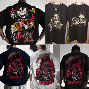 Anime Dragon Ball T-Shirt - Soft Pure Cotton Breathable Quick-Dry Comfortable Unique Dragon Ball Print Ideal for Fans