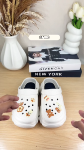 STOMPION Clogs For Women White Sandals For Women Fashion Beach Slippers Korean Sandals