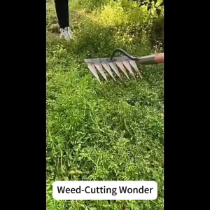 Rust-Resistant Manganese Steel Weeding Rake | Durable Hand Hoe & Manual Gardening Tool for Soil Loosening & Weed Removal