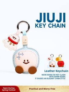 JIUJI | Original Leather Badminton Bag Charm Keychain