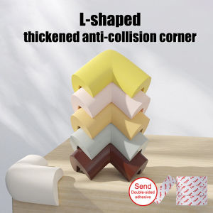 แผ่นรองป้องกันมุมโต๊ะเด็ก4ชิ้นแผ่นรองขอบเฟอร์นิเจอร์เด็กแผ่นโฟมกันการชน
