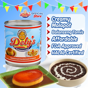Delys Condensada Condensed Milk 1KG 4 CANS – Leche Flan Yema Pastillas Salad Dessert Negosyo Affordable Halal Certified Baking FDA Approved Halo-Halo Shakes Graham Creamy Delicious Dairy Bake Sweet