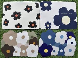 小清新台面沥水垫 (1套2片) Refreshing Countertop Drain Mat  厨房台面放上这个漂亮的硅藻泥沥水垫🌈，洗完的餐具放上去直接沥水✨，菜板放上面也不会打滑 #厨房好物✨#1套2片