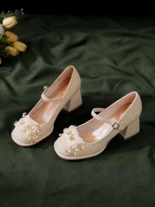 XUJIA | New Chinese Style High Heels Wedding Shoe