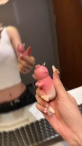 Bật Lửa Gas 2 Lửa Thường Heo Hồng Dễ Thương Hot Trend ( Lửa Thường - Xài Gas)