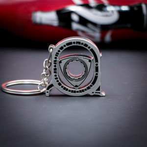 Titanium Stainless Steel Metal Combination Rotor Key Chain Car Fans Favorite Auto Parts Model Engine Rotary Keyring Jewelry Gift