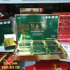 Tinh dầu thông đỏ hàn quốc Cheongsongwon chính hãng hộp 180 viên - koreaboss