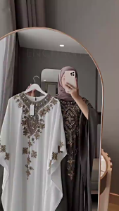 Amethyst Kaftan – Oversized Luxury Sequin Embroidery Elegant Modest Wear