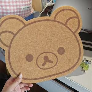 New Relaxed Bear Felt Cute Cartoon Cork Board Decoration Photo Wall Without Punching Message Board Room Decoration Gift 2025