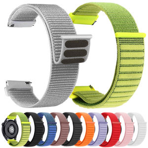 Nylon Loop Strap For Garmin Venu 4 45mm 3 2 Plus/Vivoactive 6 5/Forerunner 55 570 265 55 255 245 Music Band 20mm 22mm Watchband