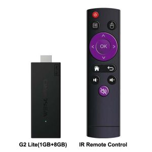 WESOPRO Android TV Stick G2 Lite Smart IPTV Dongle 1GB RAM 8GB ROM 2.4GHz 5.0GHz Wifi 4K Decoding Streaming Media VS Fire Stick
