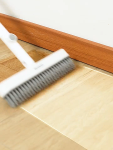 Ecoco Floor Brush Scrub Tile Scrubber Brush with Long Handle V-Shaped Shower Floor Brush Rotatable