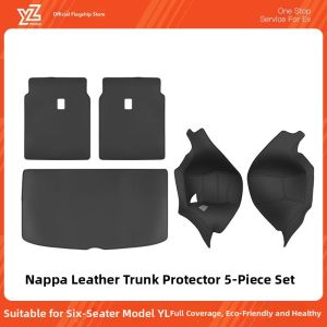 Nappa Leather Car Trunk Mat For Tesla Model YL