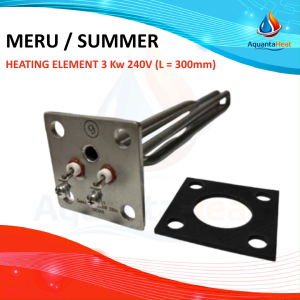 MERU / SUMMER HEATING ELEMNT 3kW 240V (L=300mm) FOR WATER HEATER STORAGE TANK