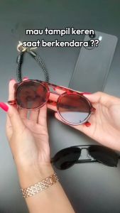 GAWUNG - Kacamata Hitam Pria Classic Black Motor Sunglasses KCLASSY