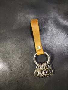 High-End Metal Car Keychain Business Waist Hanging Design Sensation Anti-Lost 8 Character Rebound Buckle Ring Creative Gift