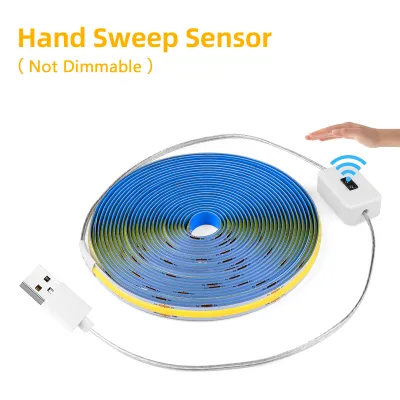 DC 5V COB USB LED Strip Lights TV Background Lighting Diode Tape Home Decor LED Light Lamp For Home Kitchen Cabinet Decoration