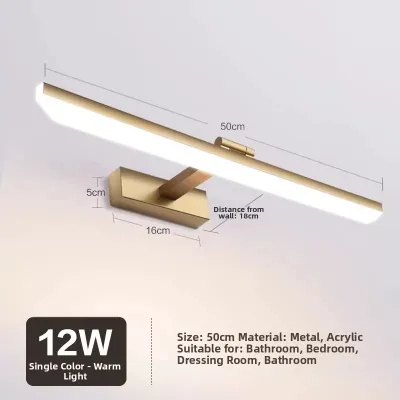 HONERENY | LED Bathroom Mirror Light Wall-mount Free