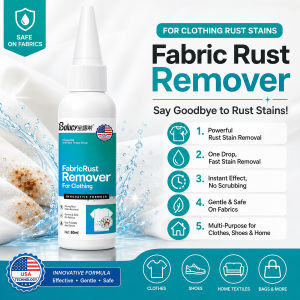 Fabric Rust Stain Remover Clothes Cleaner Drop Clothing Cleansing Rust Remover For Clothes Easy-Rinse Clothes Stain Remover Fabric Stain Remover Powerclean Rust Stain Remover Instant Rust Stain Remover