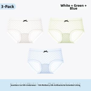 Yuzhaolin | Antibacterial Silky Thin Summer Comfort Womens Briefs