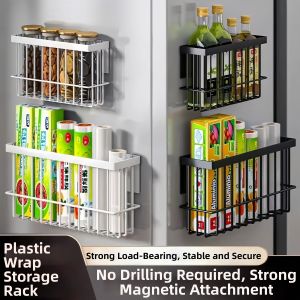 NAIFUNA | Kitchen Fridge Side Mounting Storage Rack
