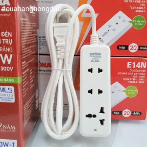 Ổ Cắm Điện 3 Lỗ 2200W Lõi Sứ Có Dây 3C2 SOPOKA