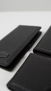 RCKLS. Dompet Pria Wanita 3/4 Pu Sintetis Plate Hitam