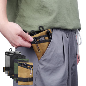 Xudewei Mini Storage Bag Multifunctional EDC Pouch Portable Tool Bag Foldable Credit Card Clip Wallet Hanging Waist Bag