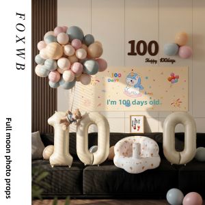 FOXWB | Baby 100 Day Photo Decoration Background