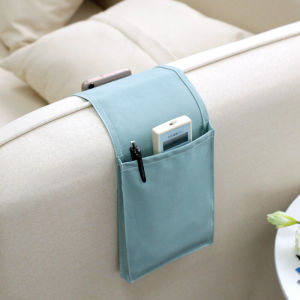 Japanese Style Sofa Armrest Storage Bag Bedside Fabric Art Living Room Remote Control Organizer Hanging Bag Premium Quality