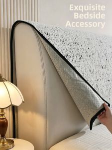 Yem | Sleek and Simple Half Fleece Bedhead Cover Dustproof