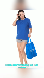 Esperanza Kaos Polos T-Shirt Cotton 20s Biru Benhur Indonesia Pria Wanita
