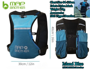 MAP BROTHER 1PC Breathable Hydration Vest Trail Running Backpacks Lightweight Cycling Run Jogging Marathon Riding Climbing Bag
