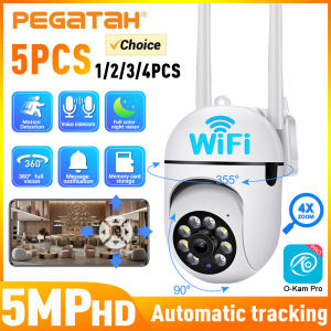 5MP HD PTZ Camera WiFi Video Surveillance IP Outdoor Security Protection Home Monitor 4.0X Zoom Color Night Vision Cam O-Kam App