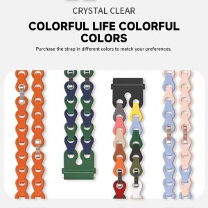 Silicone link Strap For Amazfit T-Rex 3 Pro 48mm Smart Watch Fashion Skeleton Bracelet Wristband