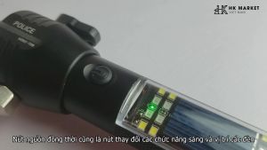 Đèn pin siêu sáng 11 chức năng Solar Power Flashlight Fullbox