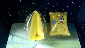 Kids Water Sports Inflatable Water Sleeve Armbands 1 Pair PVC Swimming Armband Inflatable Water Slee