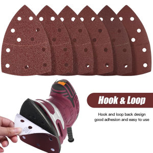 15/30/45 Pcs 105*152 MM 11Holes Detail Mouse Sandpaper Kit 40-2000 Hook & Loop Triangular Sanding Paper Sander PSM  Sand paper