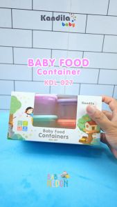 KANDIL BABY FOOD CONTAINER / KDL 027 WADAH MAKANAN ANAK 4 PCS / SET KOTAK MAKANAN SERBAGUNA
