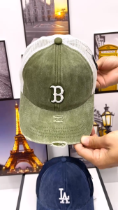 Nón Kết Nam Nữ Phối Lưới Thêu LoGo Chữ Thoáng Mát Cao Cấp.